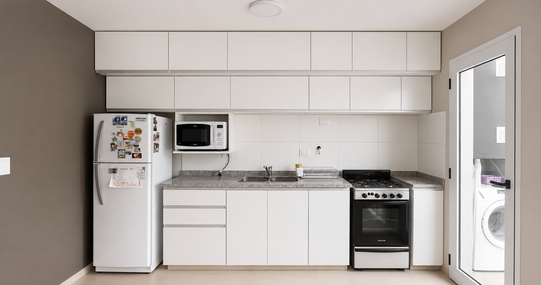 Cocina blanca a medida