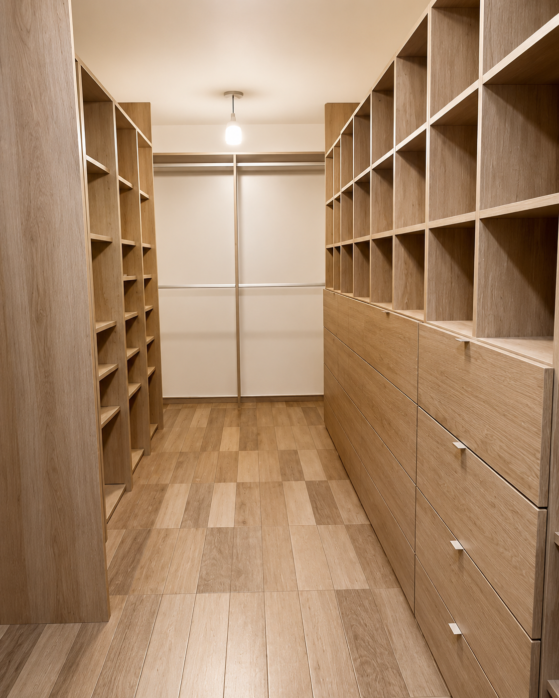Vestidor de madera a medida